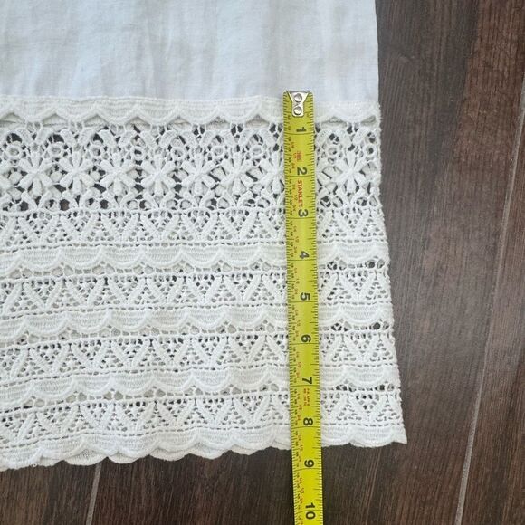 Chico’s Crochet Hem Linen Pants – Optic White – Size O (Regular)✨ - Picture 3 of 16